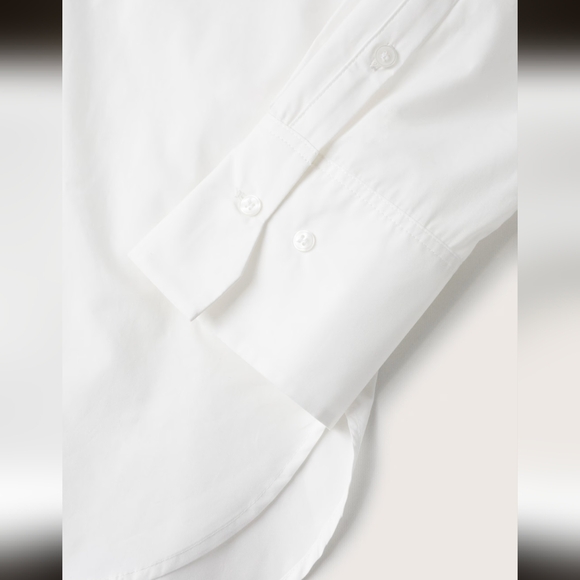 Mango Oversize Cotton Shirt- 6 - Picture 5 of 6